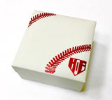 Stainless Baseball Cross with Home Plate Pendant and Chain