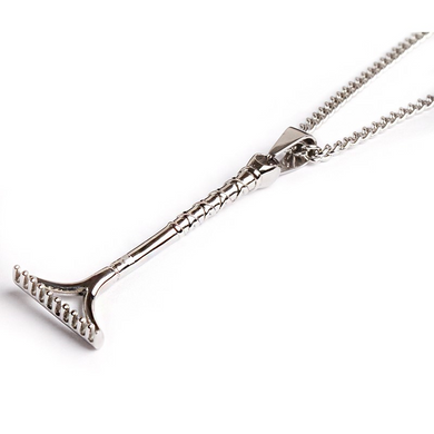 Stainless Rake Pendant and Chain (FREE SHIPPING)