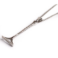 Stainless Rake Pendant and Chain