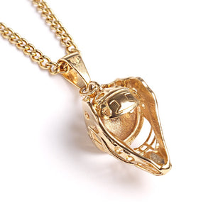 Golden Catcher Mask with Necklace (FREE SHIPPING)